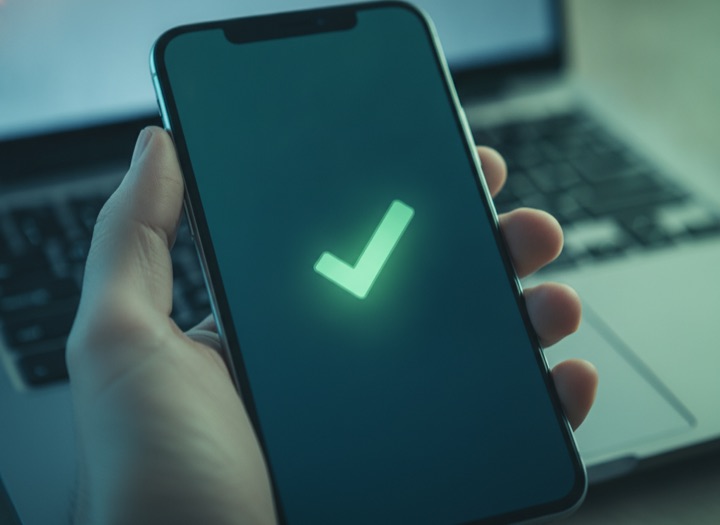 Confirming a WINMY withdrawal on a phone